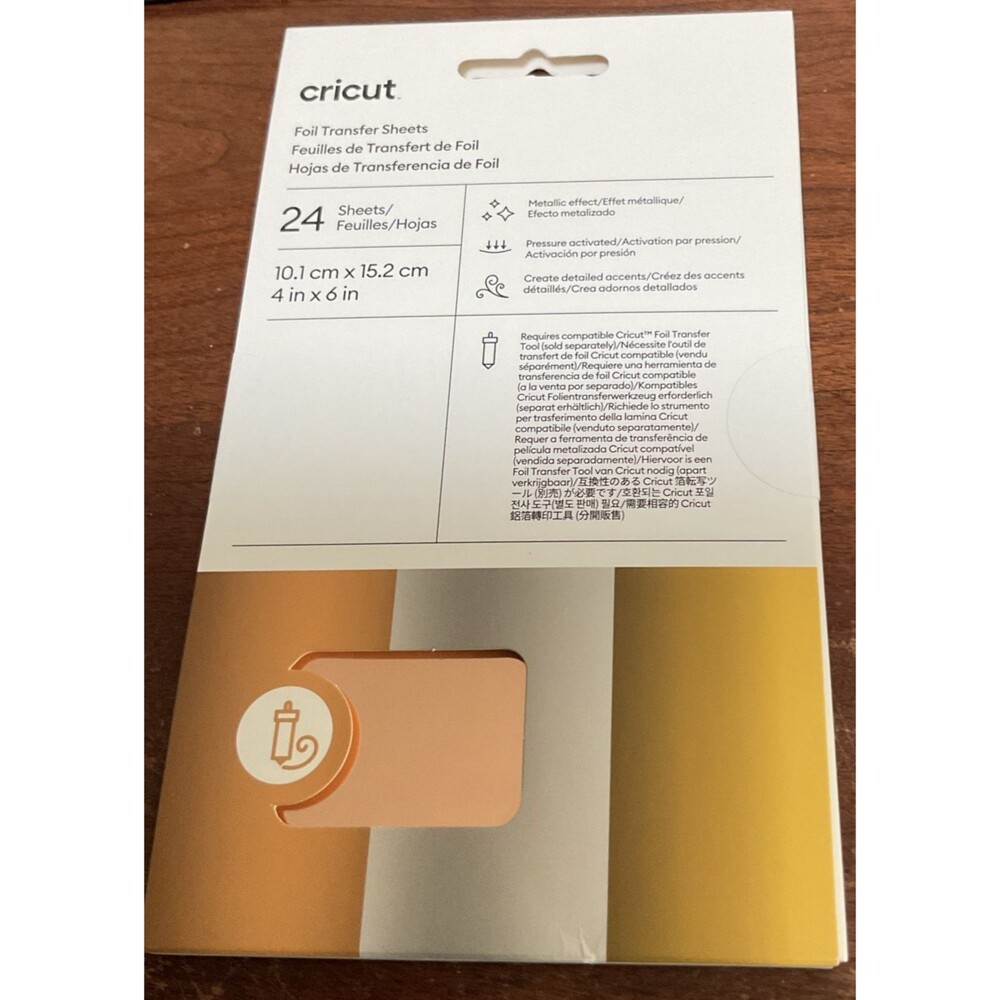 Cricut Foil Transfer Sheets— 4 X 6 in — Metallic Sampler